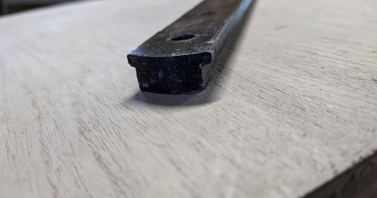 Table Saw TTrack Slider Bar / Rail by Jason Download free STL model