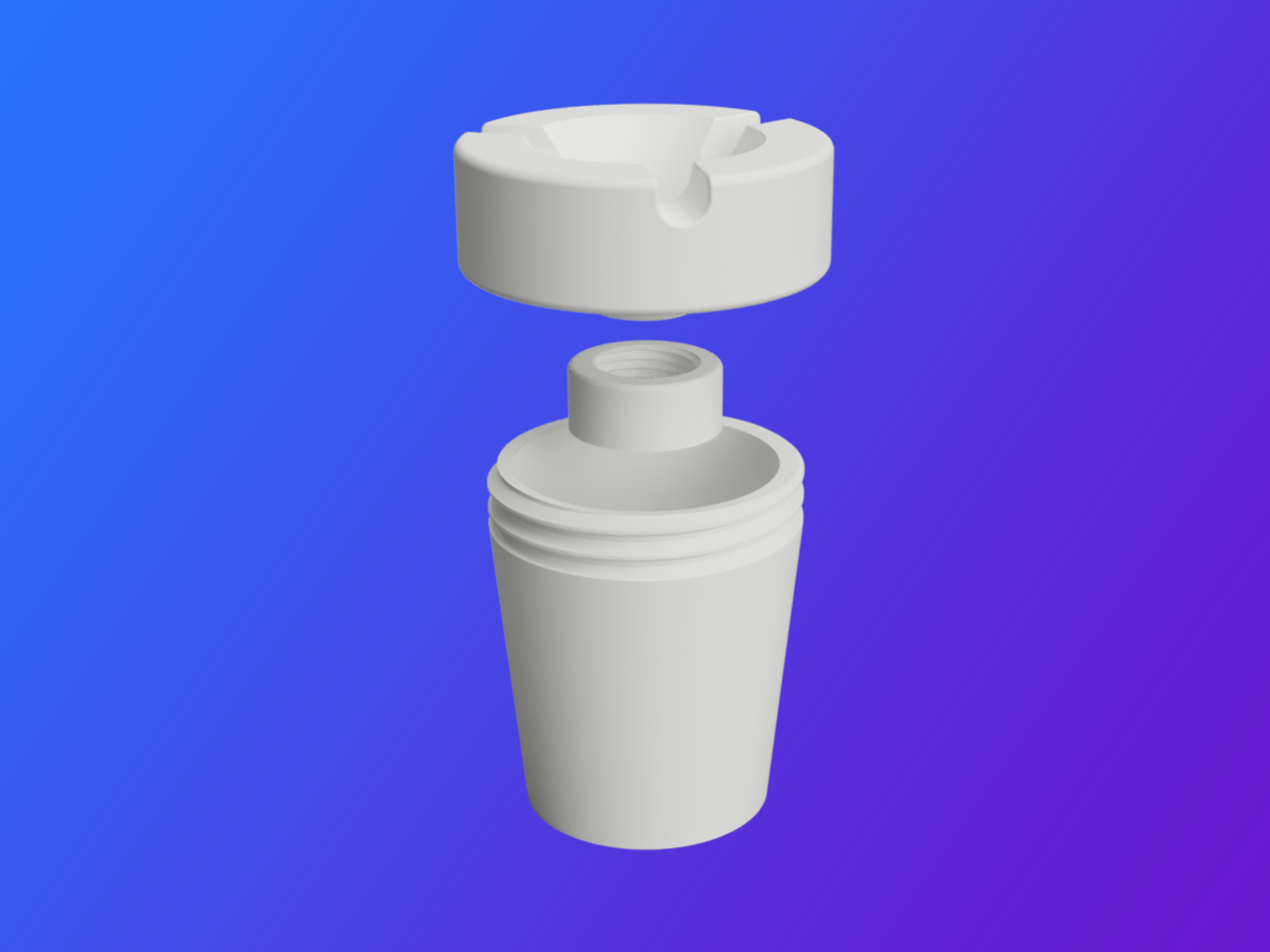 Portable Ashtray (small & large versions) by Gecko3D Download free