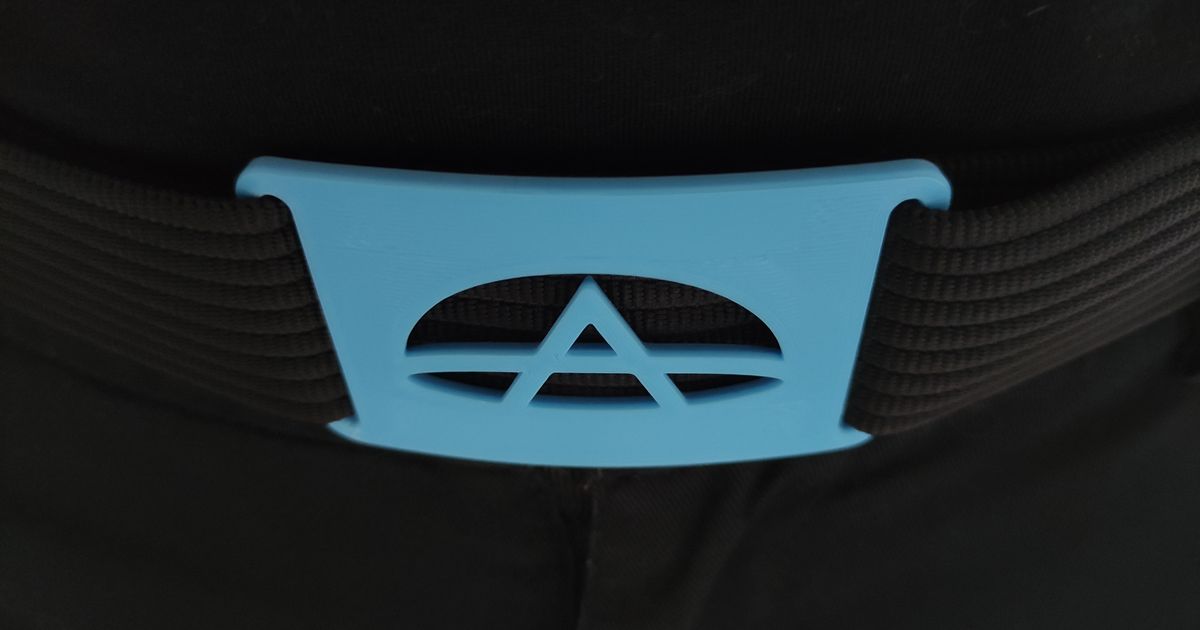 GRIP6 Compatible Belt Buckle Printed Flat (MetalDetectorFriendly) by