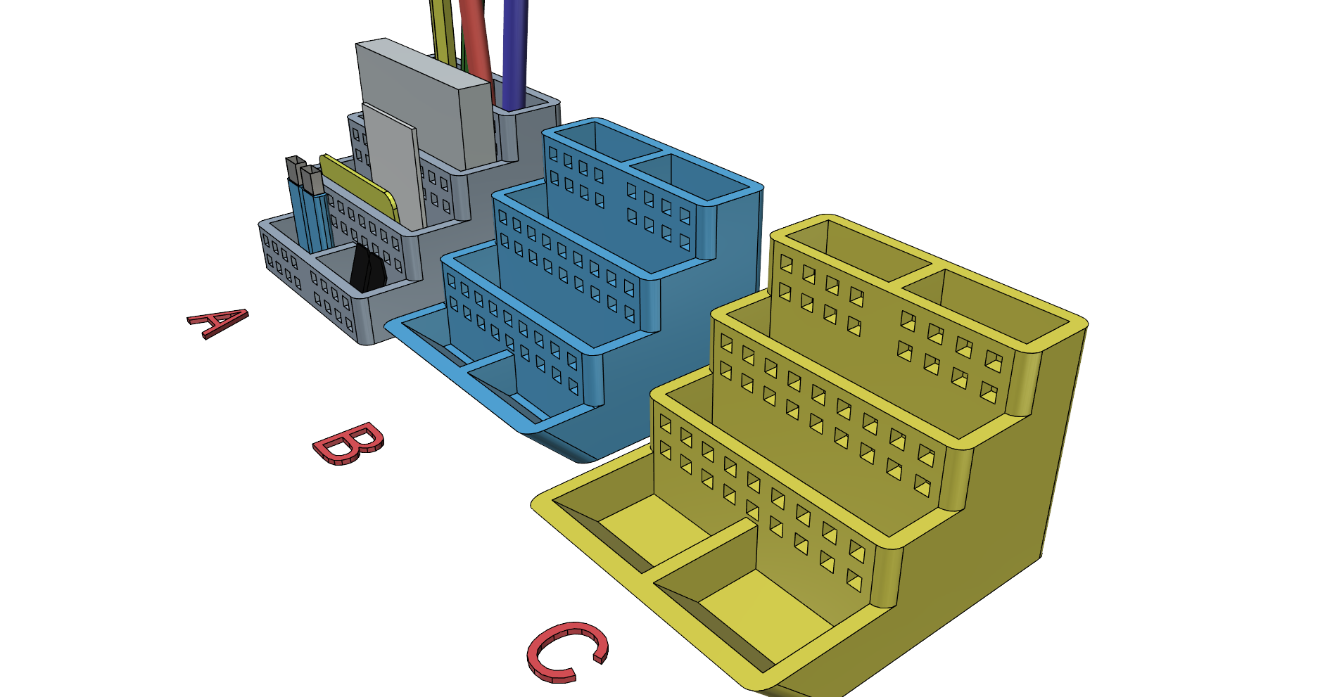 Pencil stand by REDZC Download free STL model