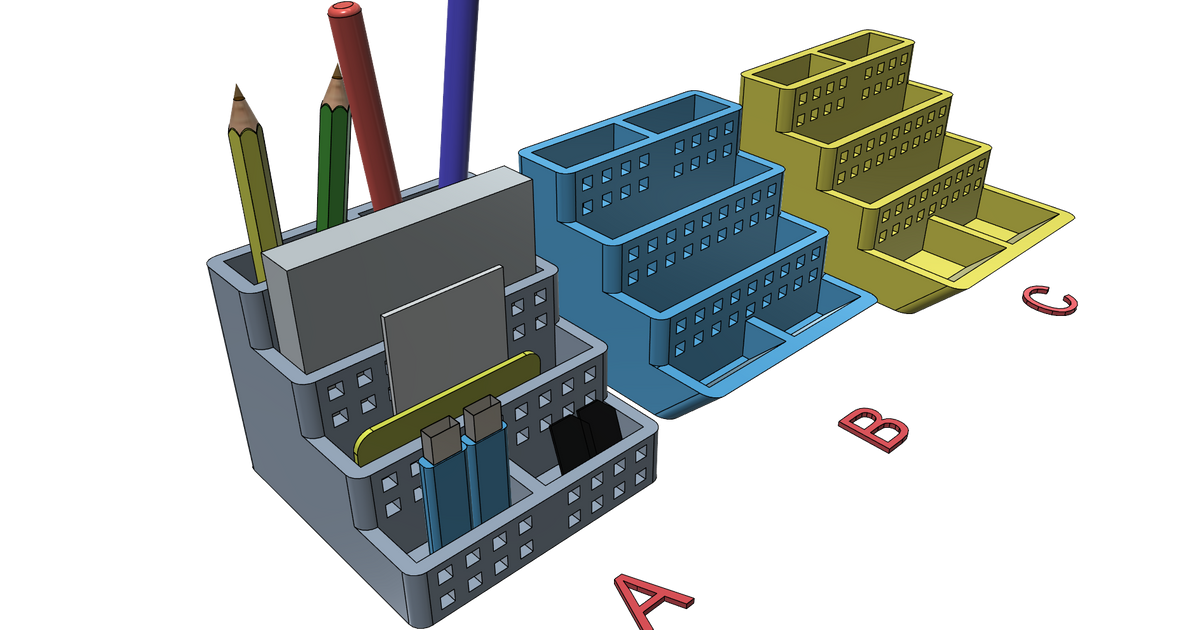 Pencil stand by REDZC | Download free STL model | Printables.com