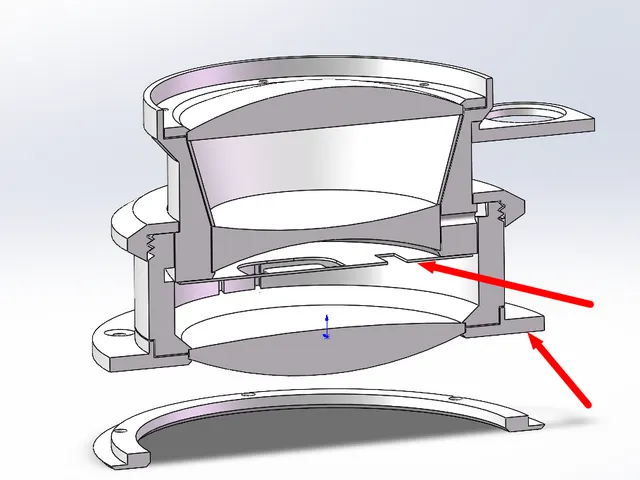 Mounting Flange, Aperture and Lensboard for Mutex Cooke knuckles 210mm F/3 portrait lens
