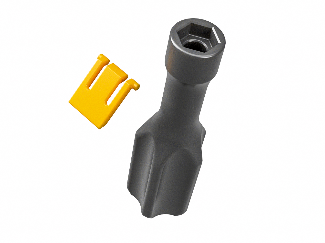 Spare parts: Toilet seat assembly tool & keyboard sand foot