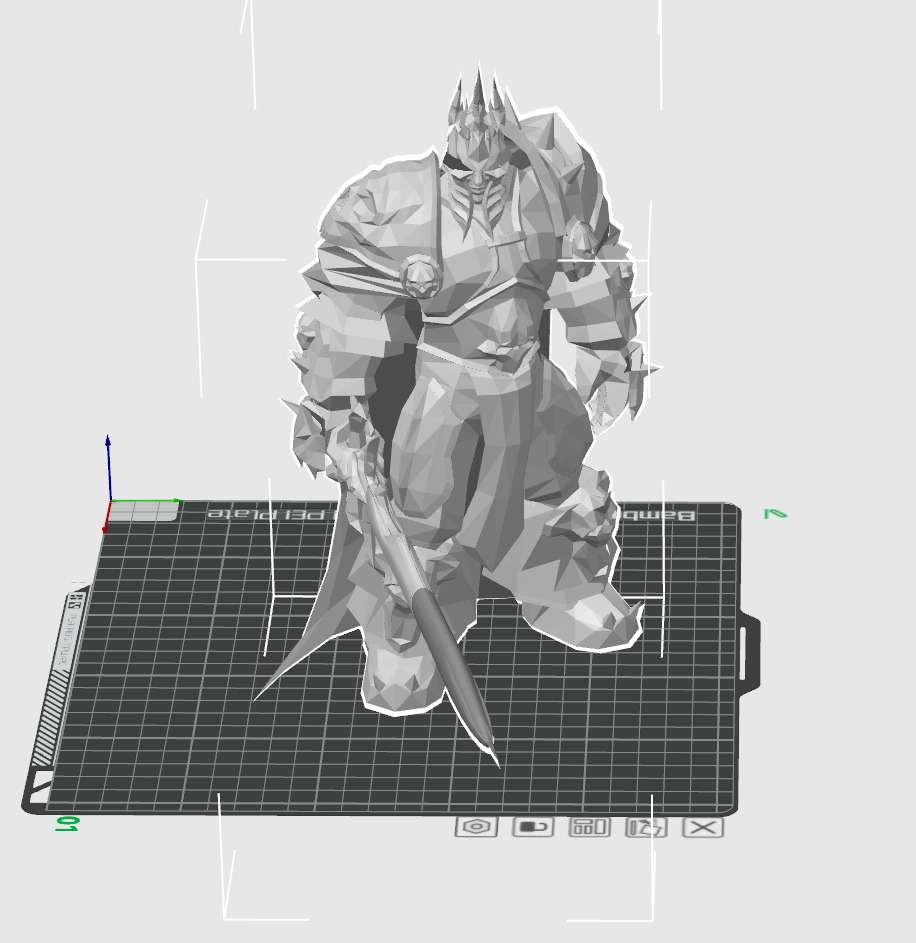 Lich King World of Warcraft Low Poly