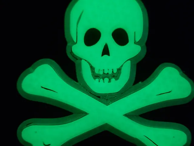 Glow‑in‑the‑Dark Jolly Roger (Wall‑Mounted Remix)