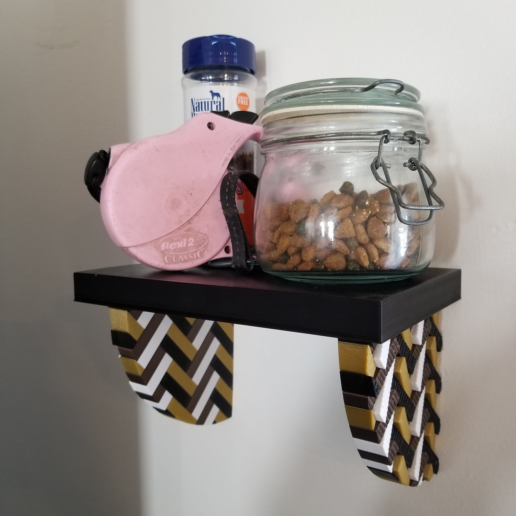 Multi Color Herringbone Shelf