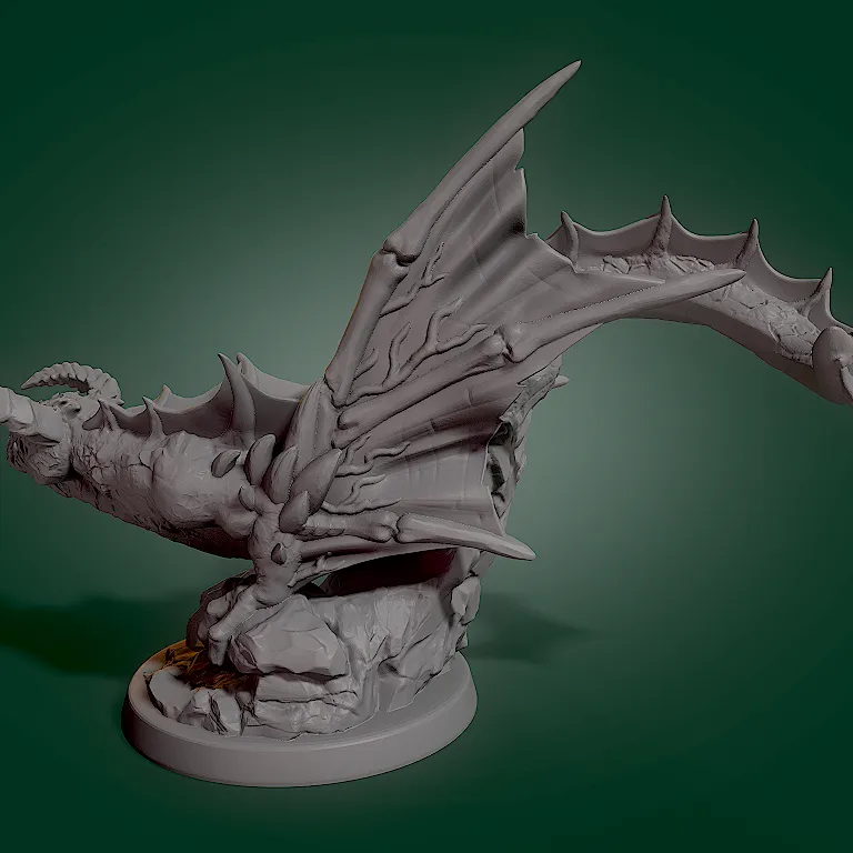 Crawling Dragon by miniShev, Download free STL model