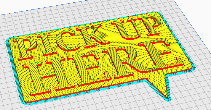 Pick Up here Sign by Pariah_king | Download free STL model | Printables.com