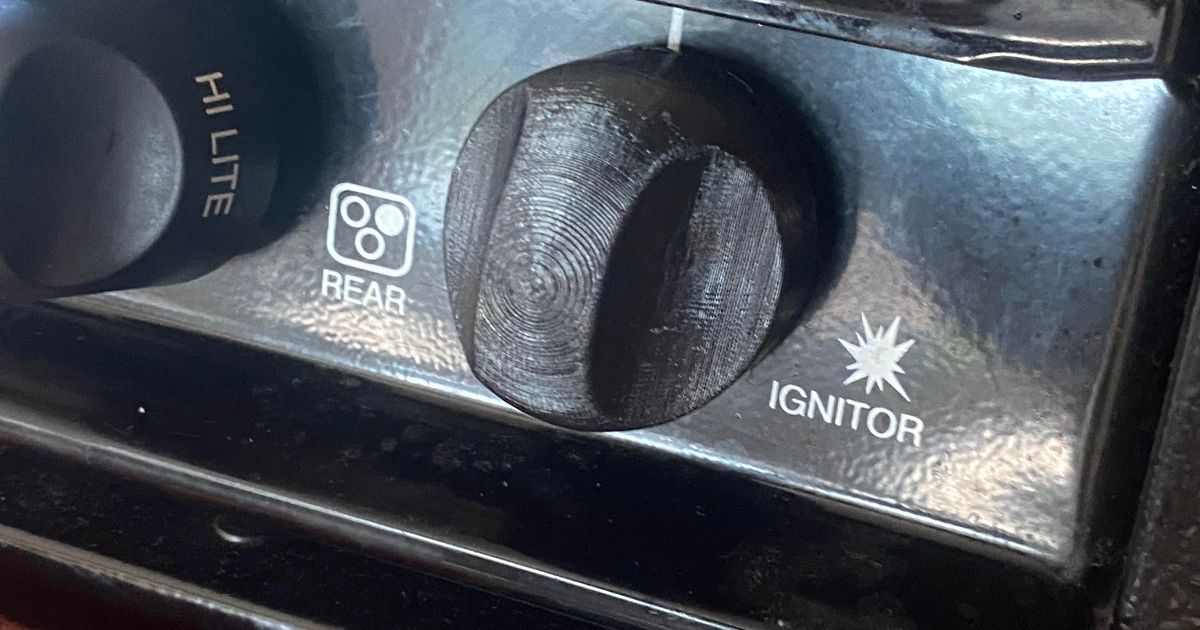 RV stove igniter knob by agmcmll Download free STL model