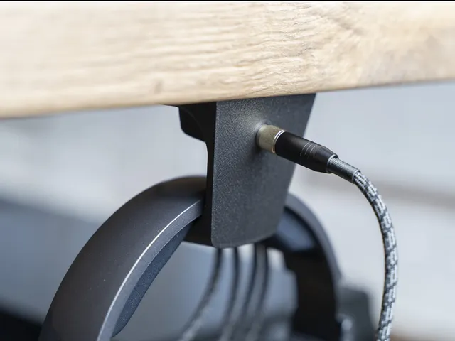 Headphone holder with headphone output (for 6.3 mm jack)