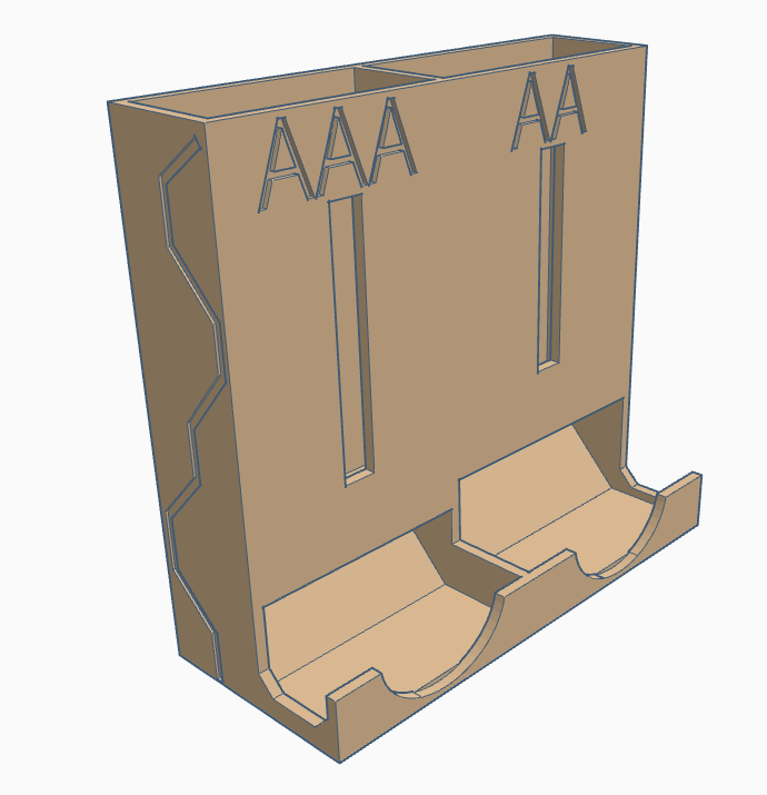 Battery holder Extra storage