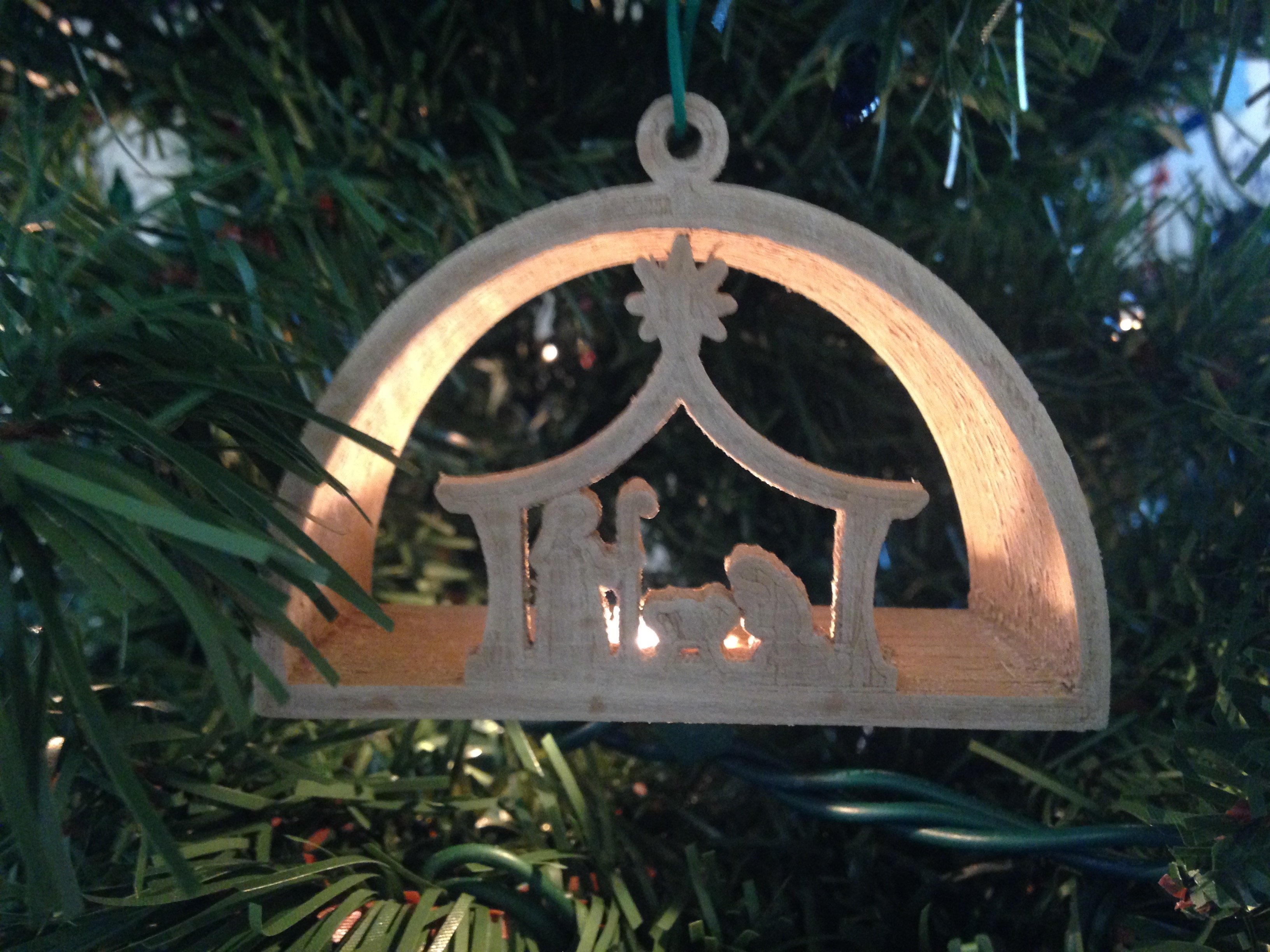 manger scene ornament