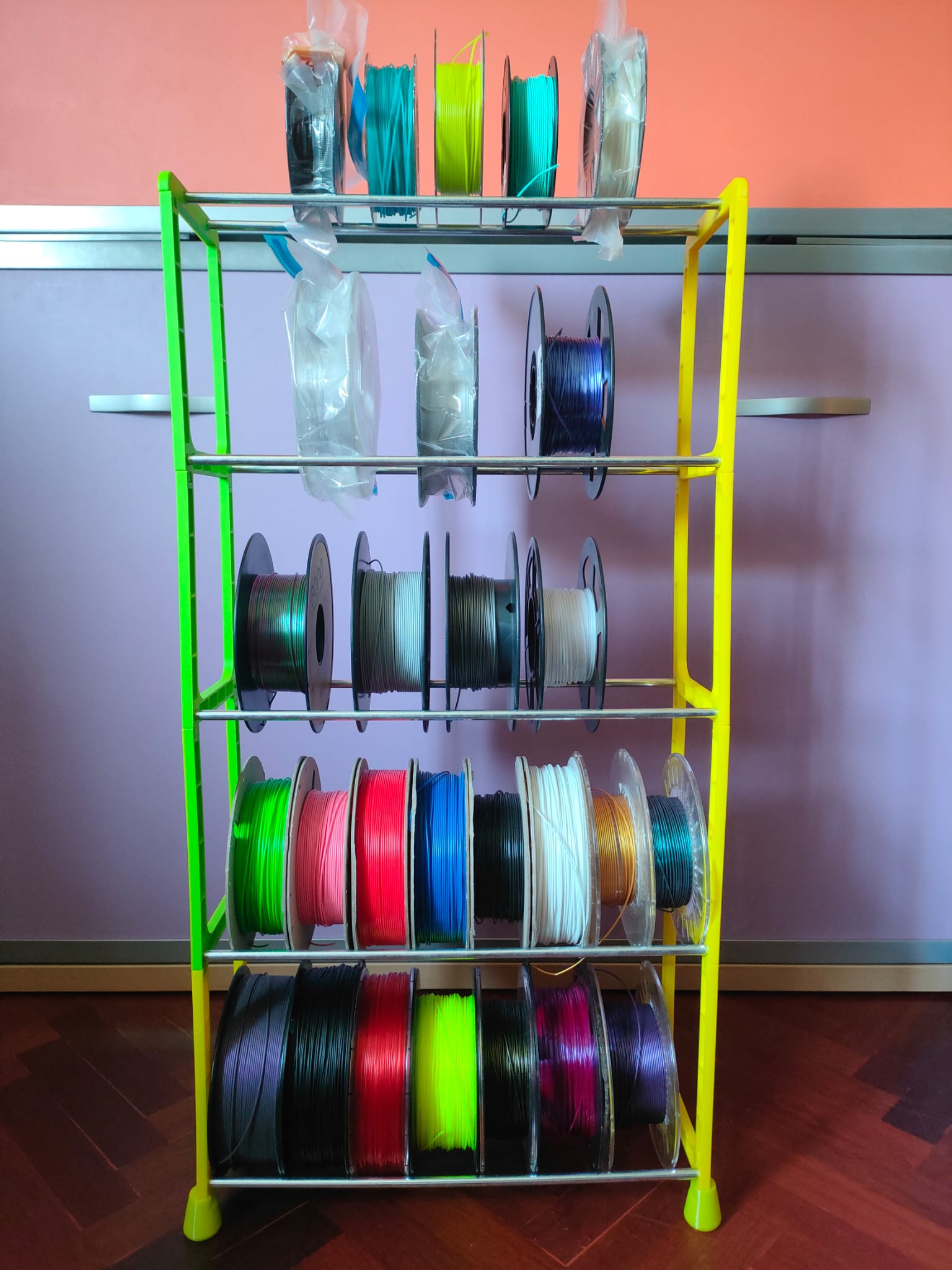 Custom Spool Shelf by 3Daromeo | Download free STL model | Printables.com