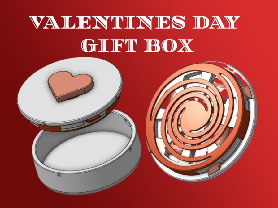 Valentines Day Heart Latch Box