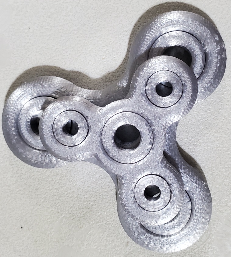 Small (kids) spinner with Print-in-Place bearings 3D model thumbnail