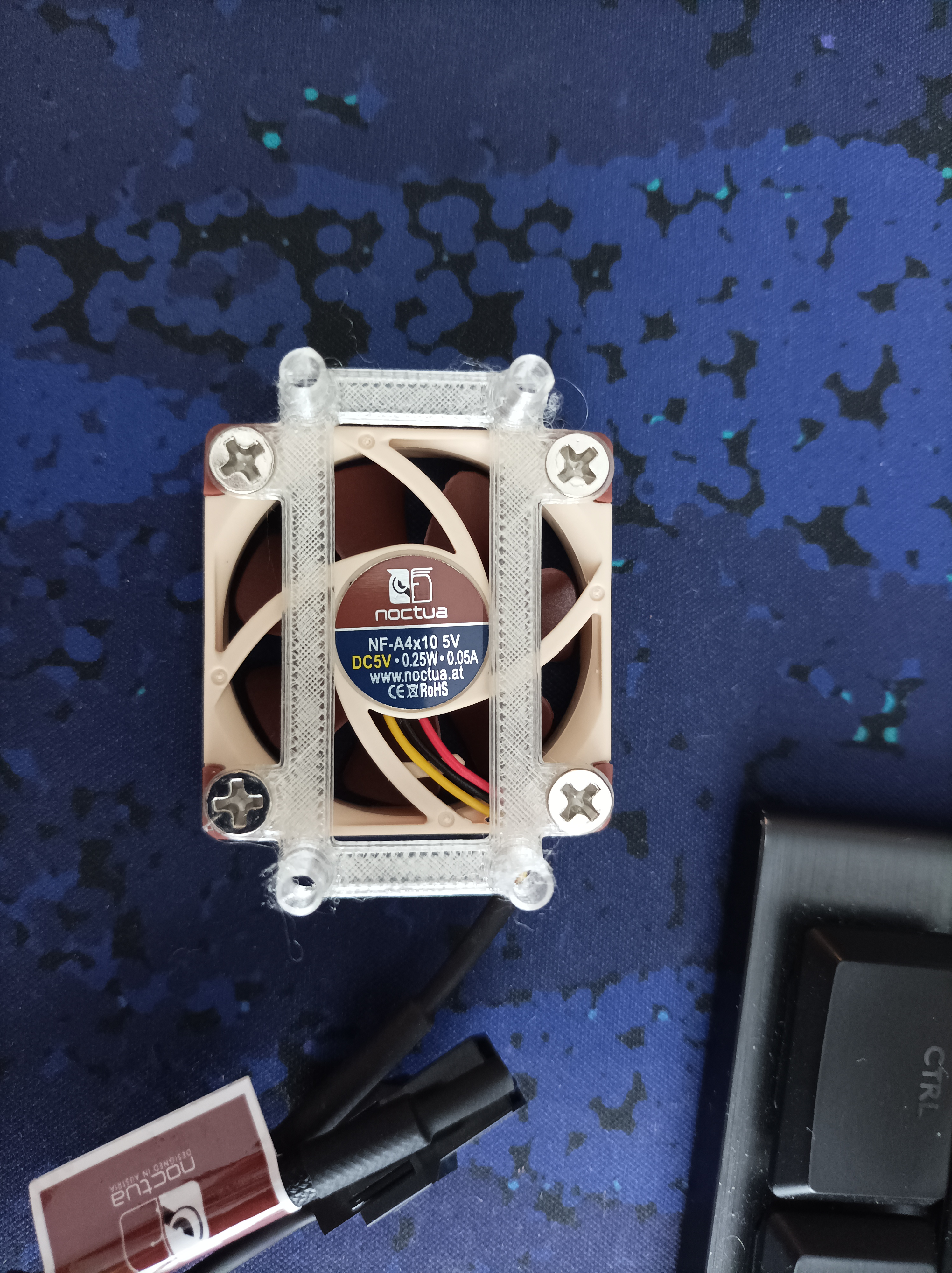Adapter for RPi 4 justPi Aluminium Radiator to Noctua NF-A4x10 5v by ...