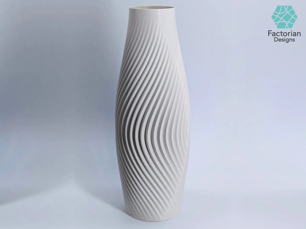 Modern 3D Printed Vase ＂Volute＂ - Elegant Home Decor | STL File by  Factorian Designs | Download free STL model | Printables.com, image size:1280x960