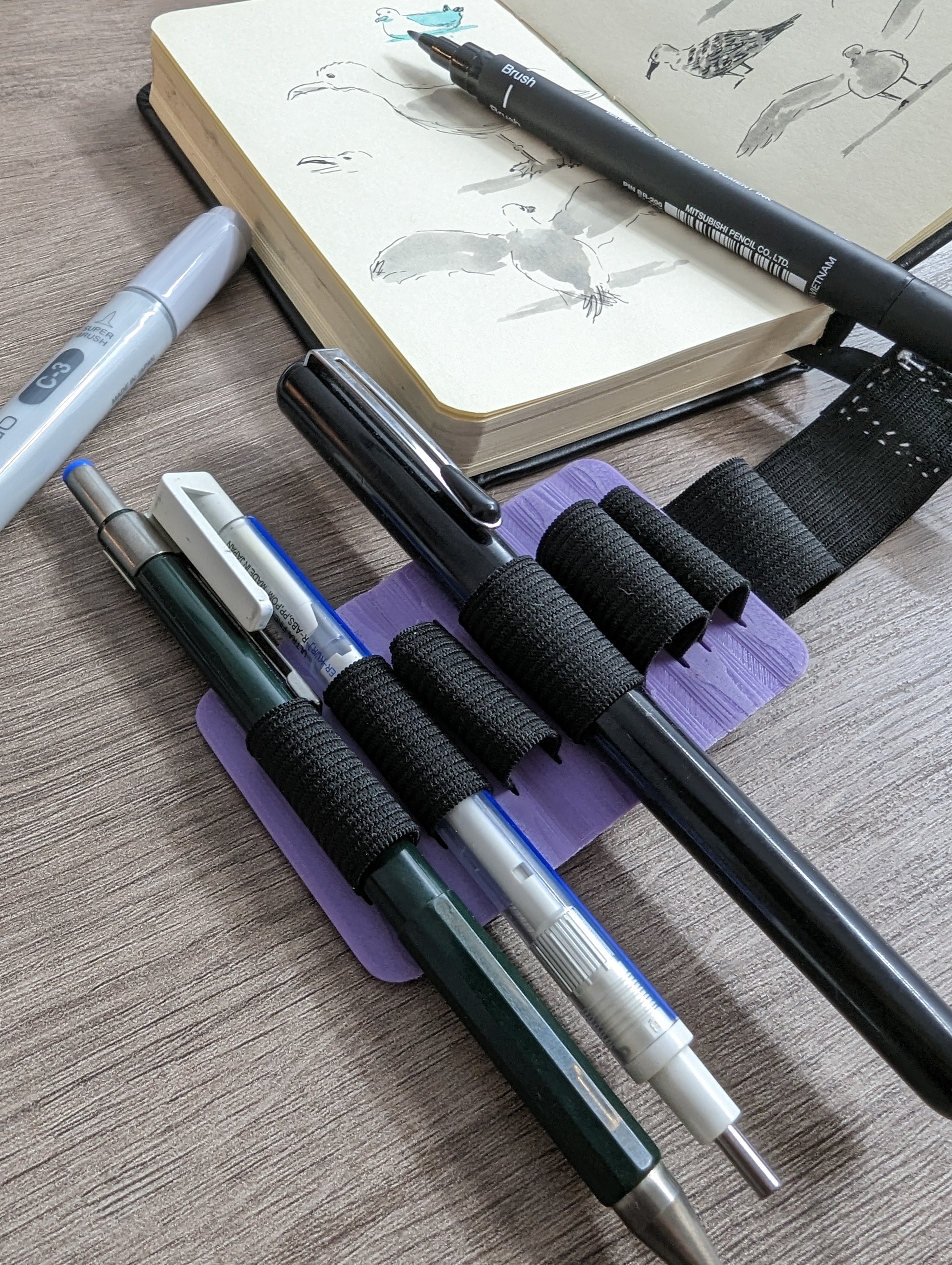 A5 Notebook Pen Holder