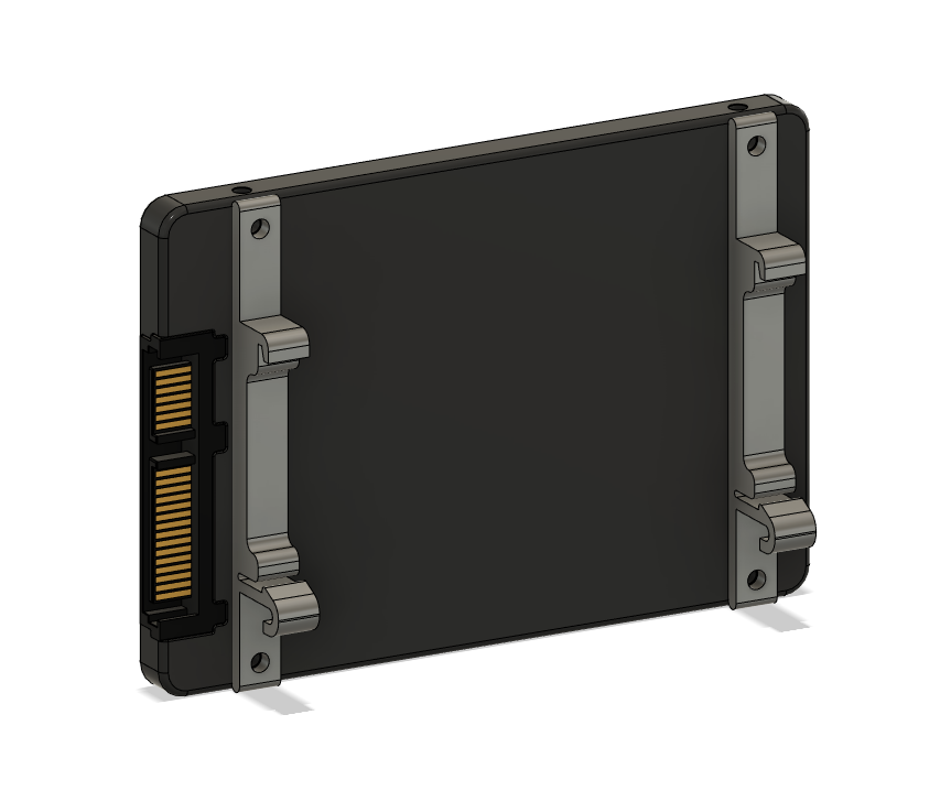 Horizontal SSD DIN Rail Bracket