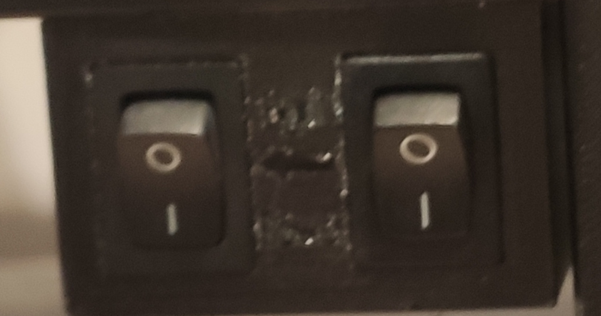 Enclosure for 2 Rocker Switches by DirkHoefle Download free STL model