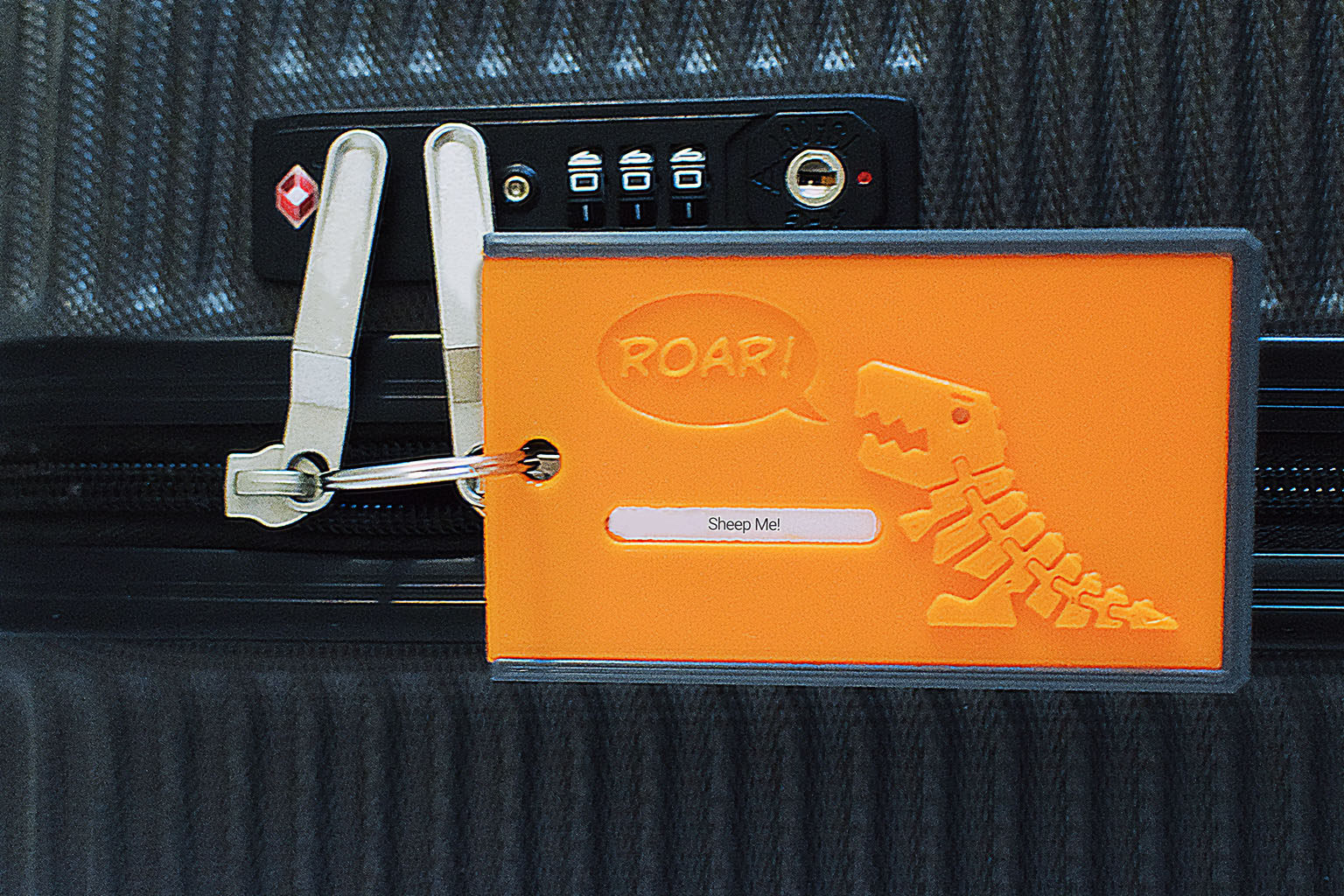 Bag tag ROARing Flexi-Rex