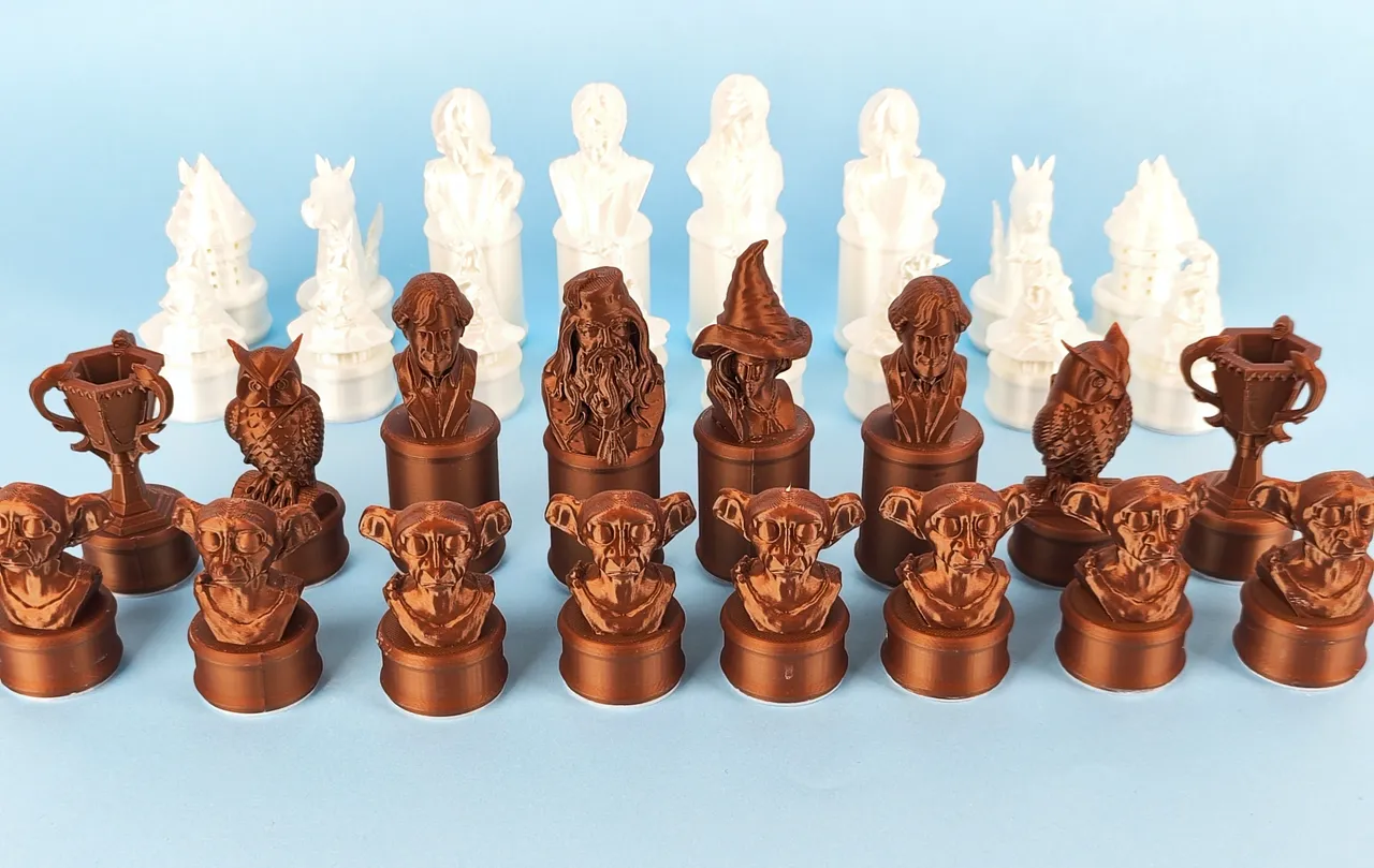 Harry Potter - Chess Figure Set 3D model 3D printable