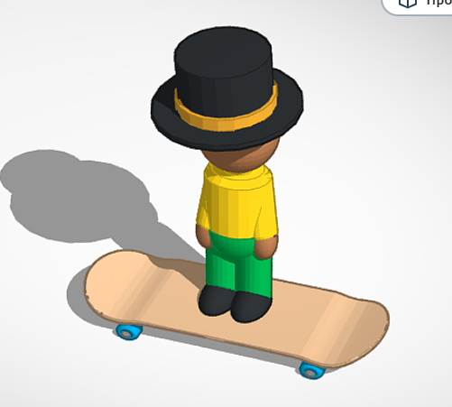 Man on a skate bored