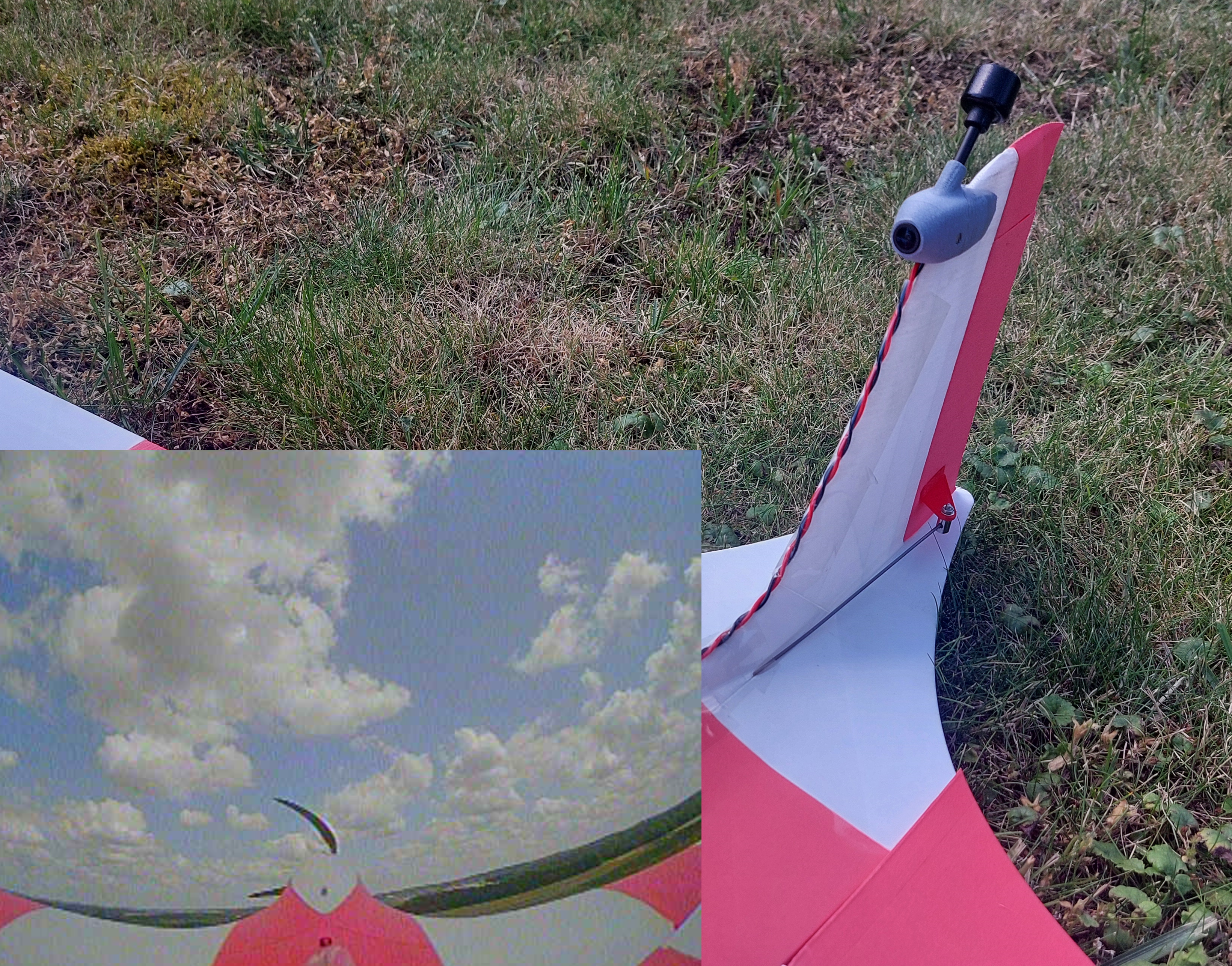 Vertical Tail FPV Pod for Eclipson Hushwing
