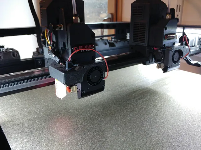 Slim fan modules for Muldex 3D printer