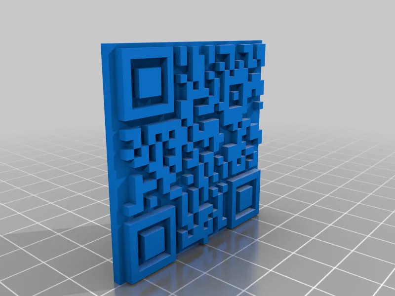 Rick Rolled QR code sign by Wyldkaarde, Download free STL model