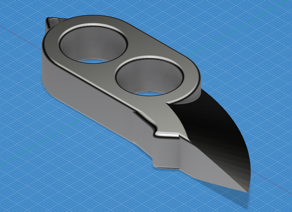 Two Finger Knife by Jordan | Download free STL model | Printables.com
