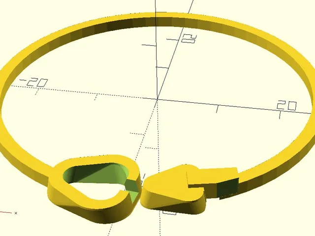 Ring clip resists accidental opening