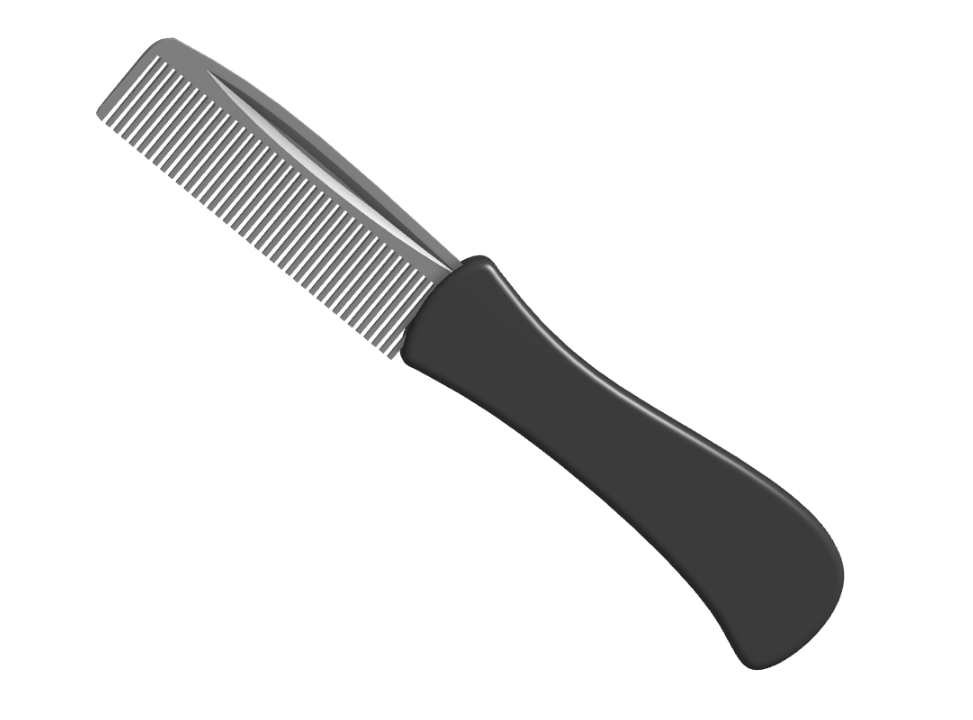Folding Switchblade Comb