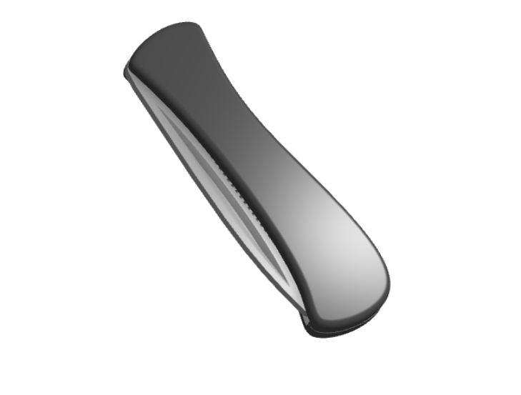 Miniatura 2 do modelo 3D Folding Switchblade Comb