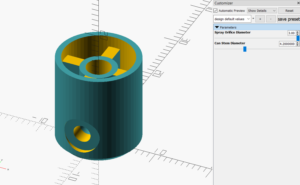 Parametric Aerosol Nozzle Replacement By Chiz Download Free Stl Model