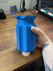 Energy Drink Sleeve for 16oz (1pt) Can Comfort Grip Hexagon Pattern Koozie  by Grandpa 3DPrints, Download free STL model