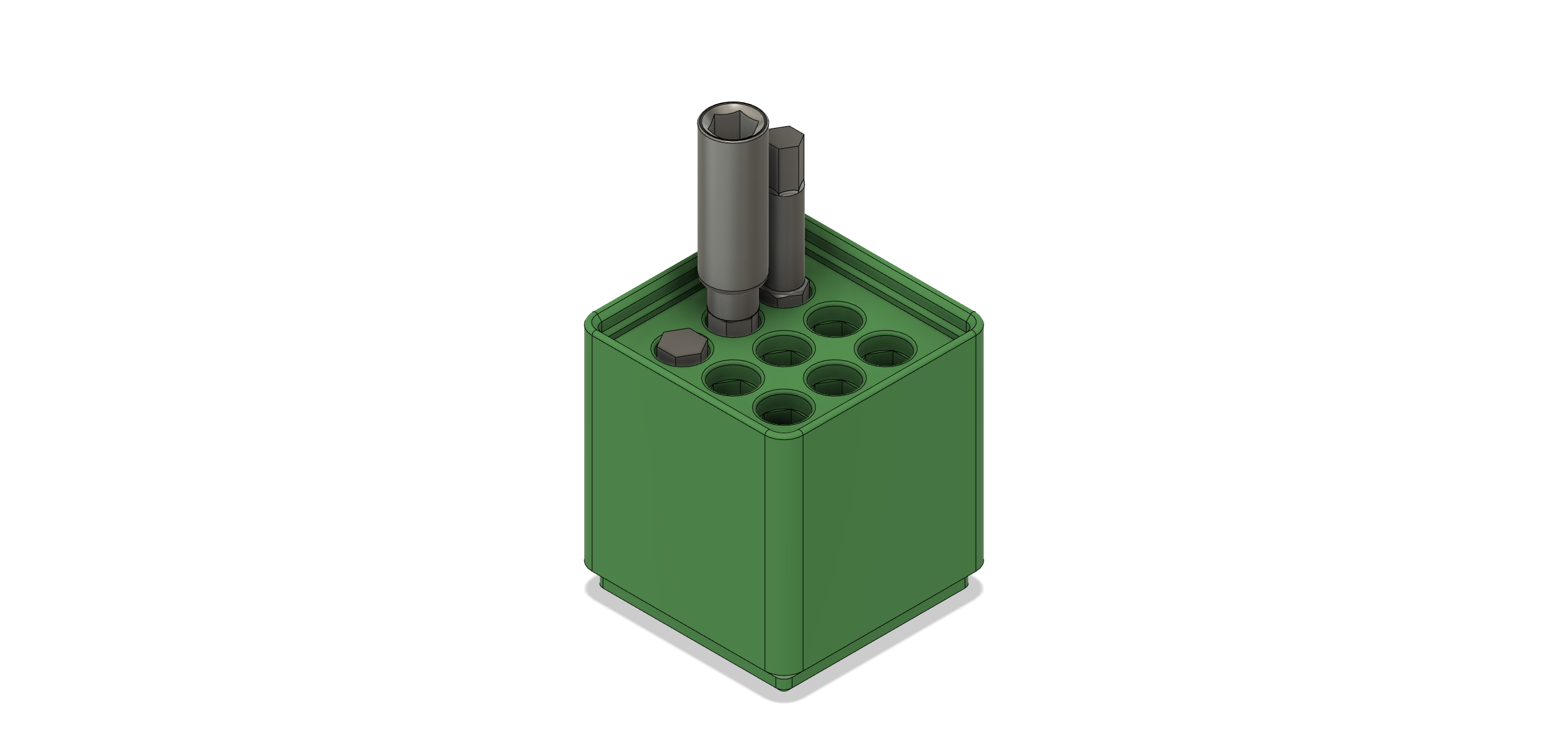 Miniatura 2 do modelo 3D Gridfinity Bit Holder (Long Bits)