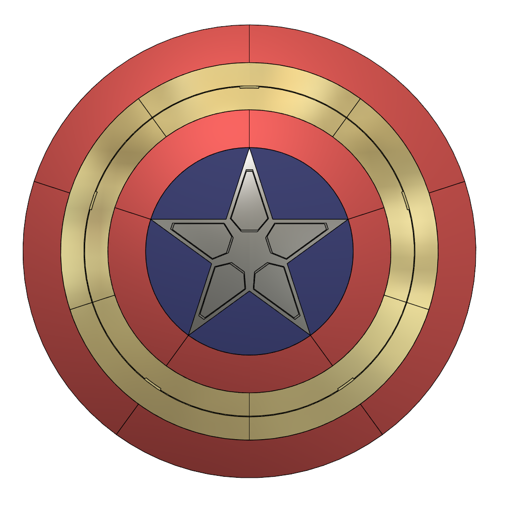 Free STL file Captain America Shield 🛡️・3D printable design to  download・Cults