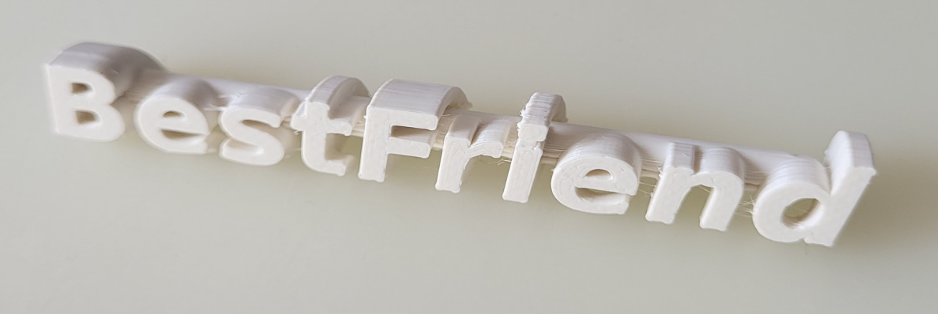 BestFriend Text Loft with FreeCAD file