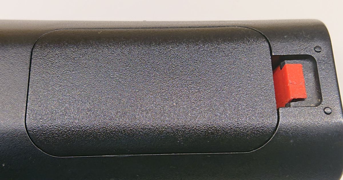 LG remote battery cover catch by Jurotom Download free STL model