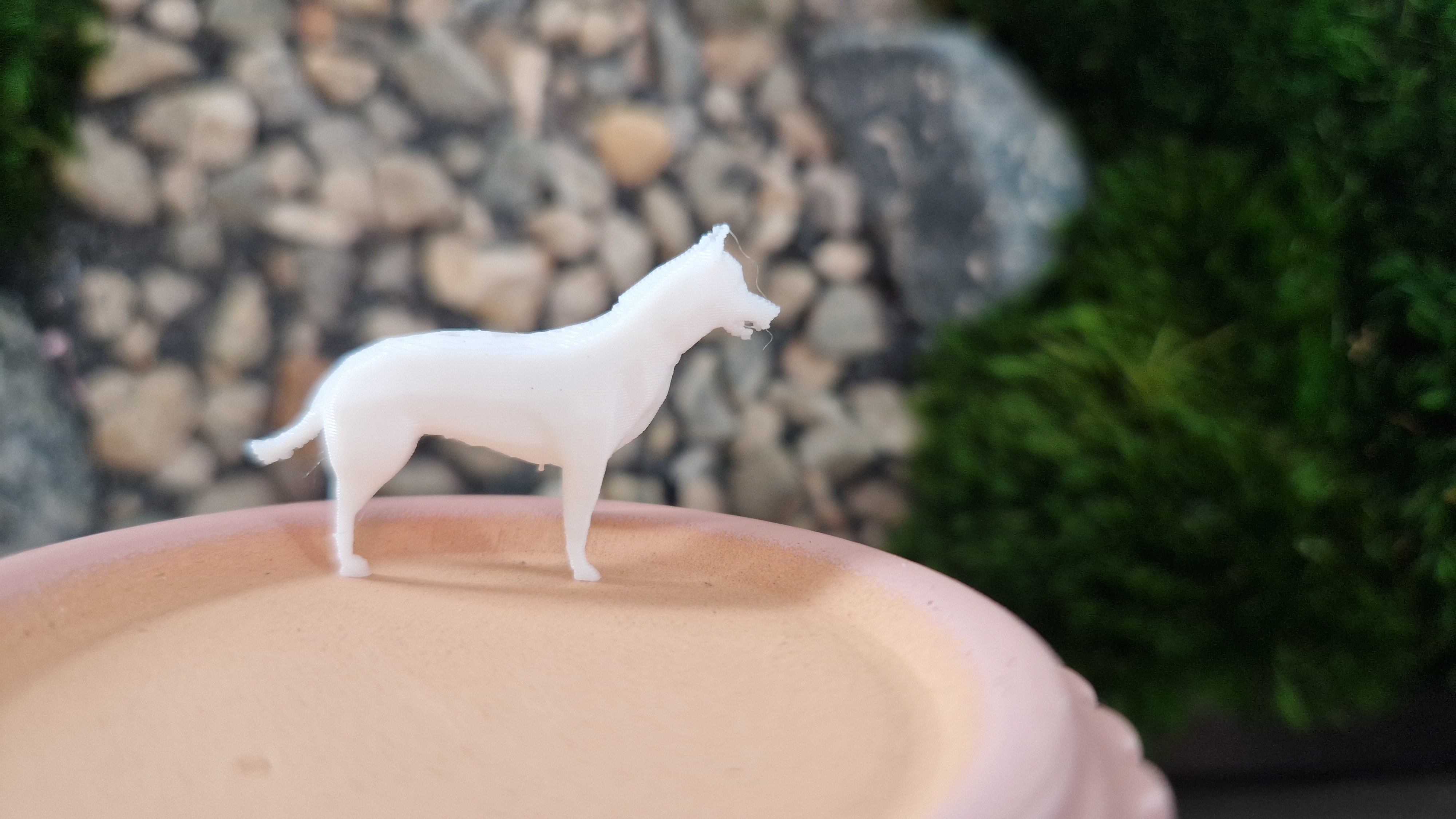 Low poly German Shepherd dog