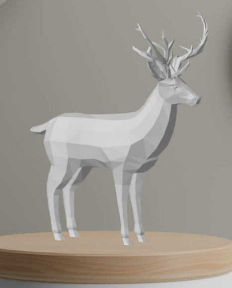 Low poly deer