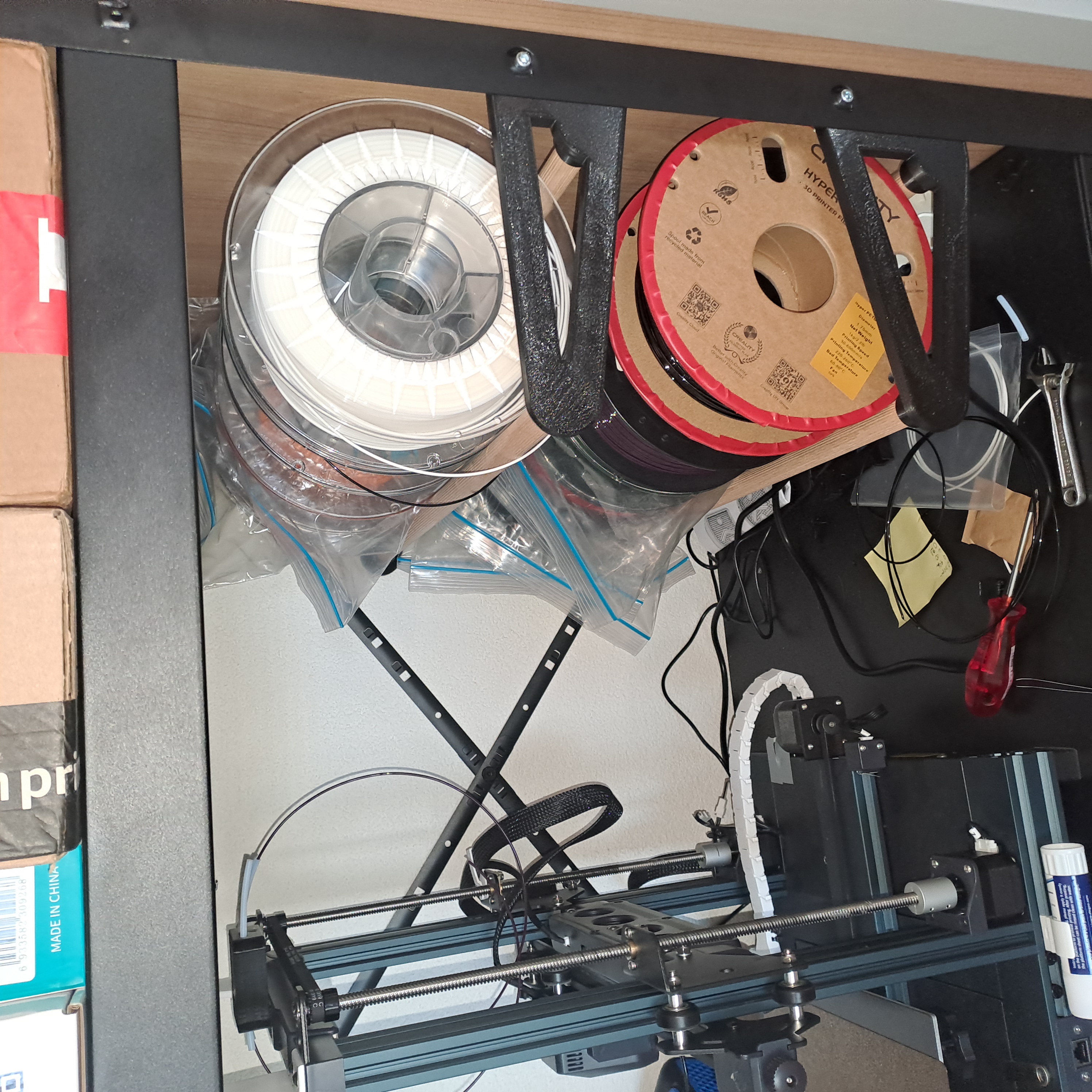 Spool shelf for the big Ikea Bror