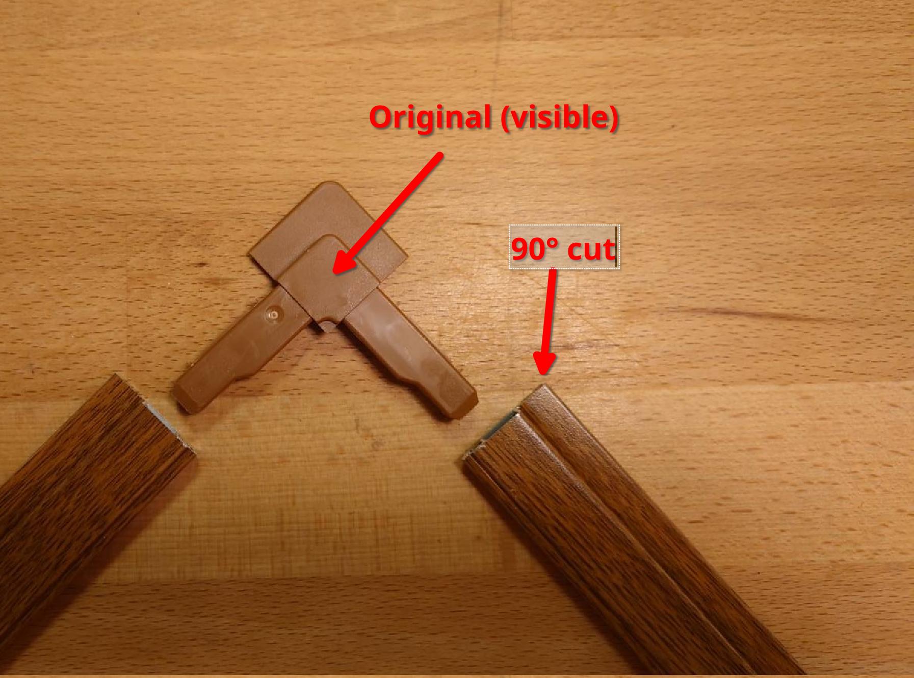 Miniatura 2 do modelo 3D Corner connector for fly screen frame