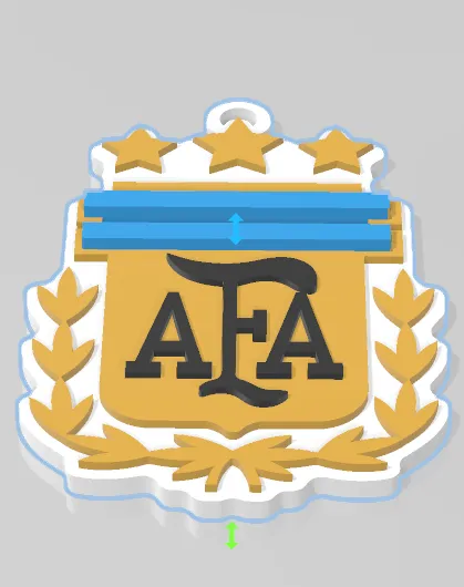 AFA logo - Argentina (light blue, white & gold)