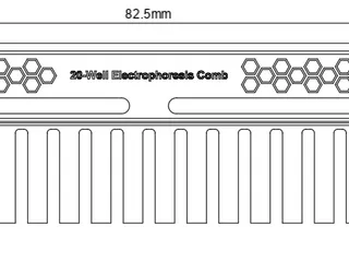 20-well Electrophoresis Comb by nvonniessen