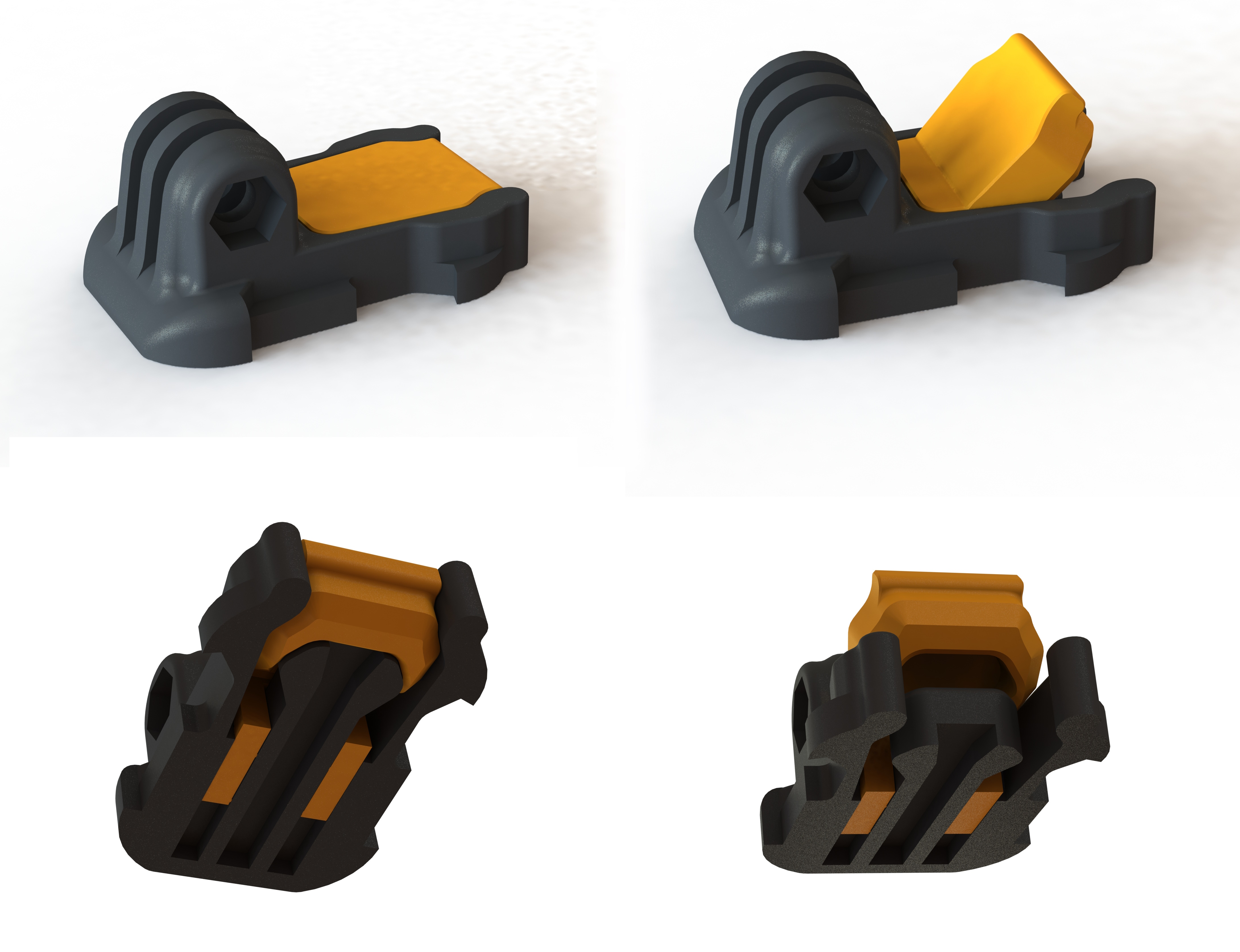 GoPro Quick Release Buckle with Flexible Locking Tab by Spock