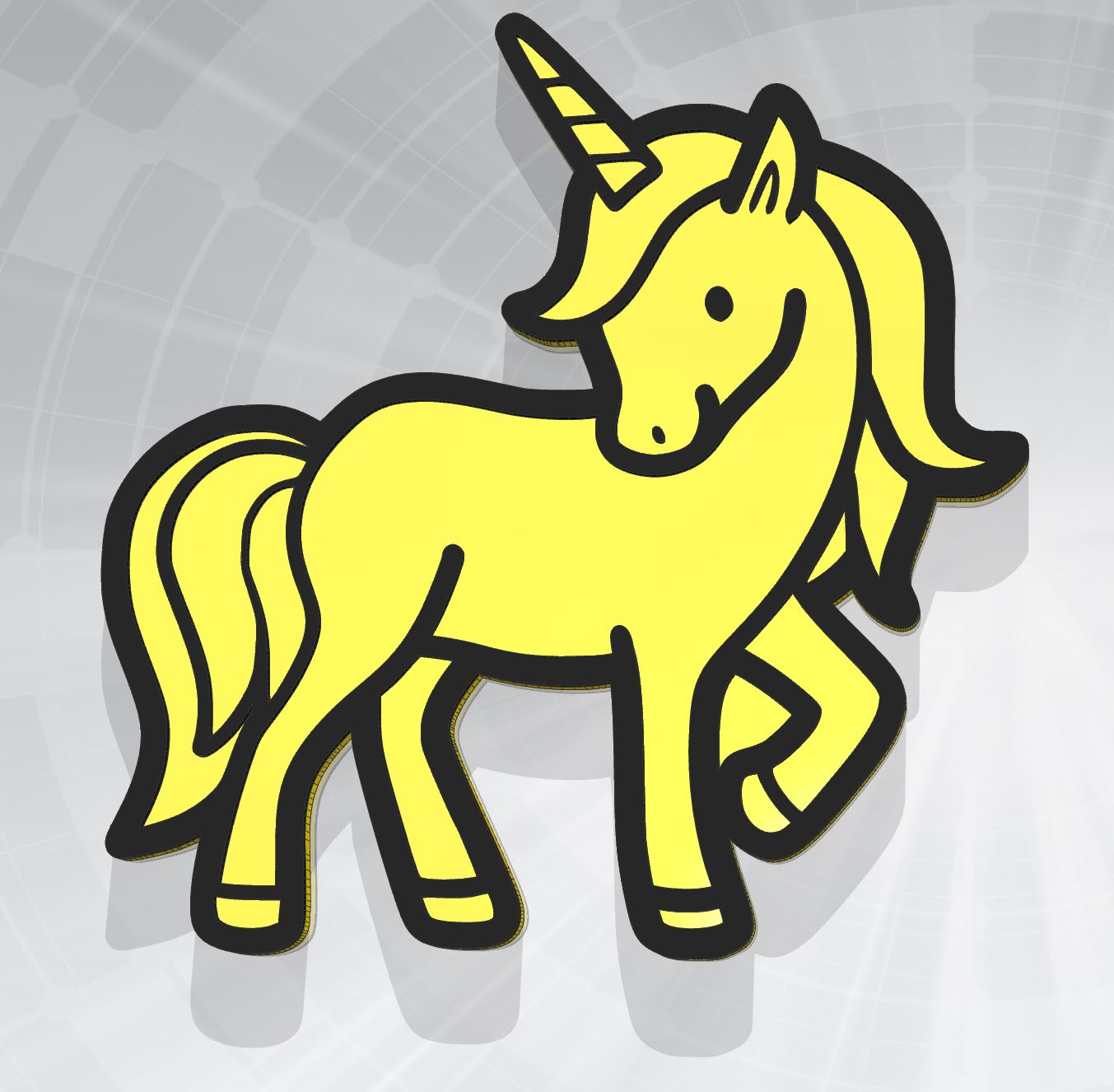 Unicorn plate