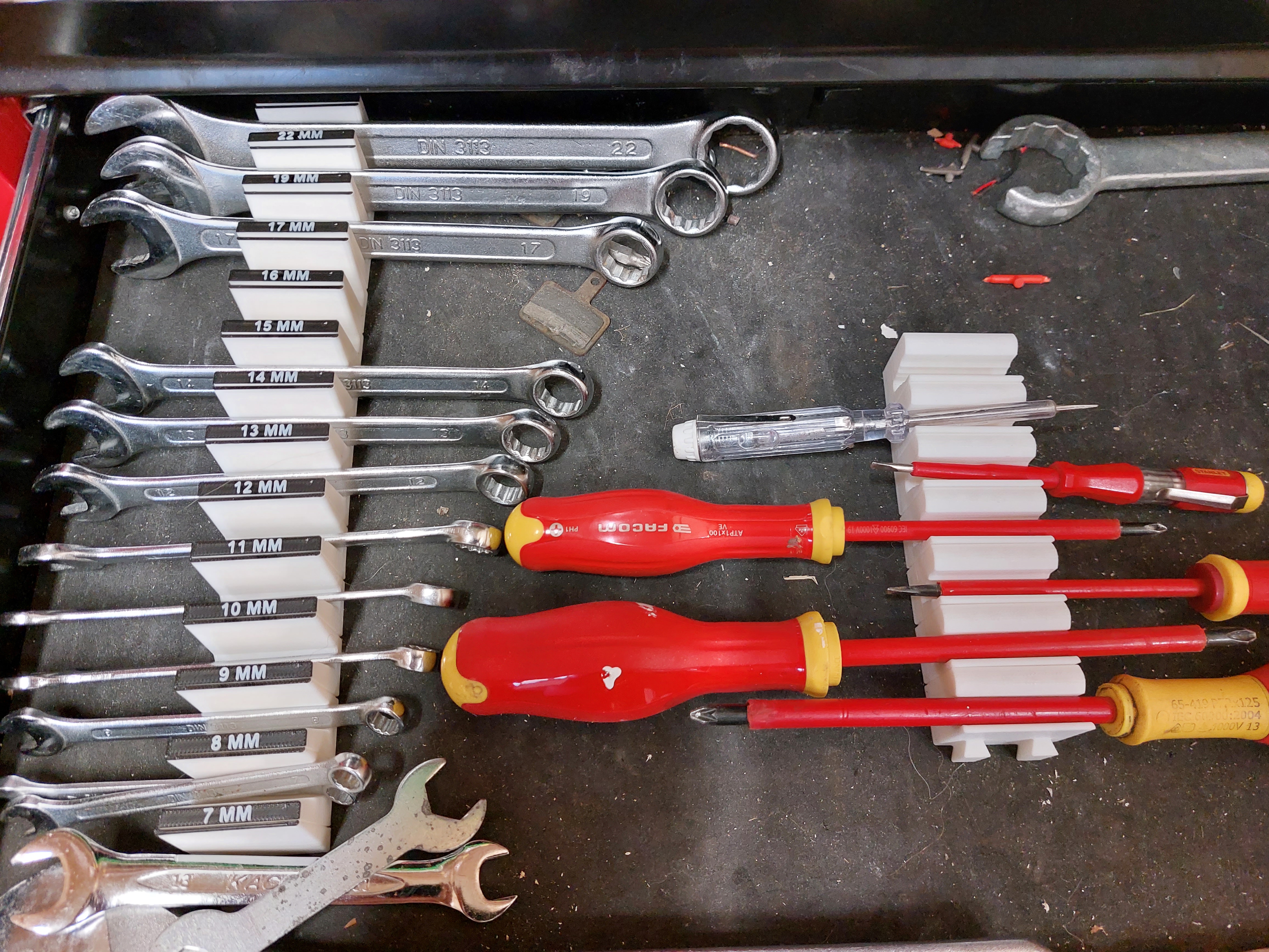 Modular screwdriver organizers