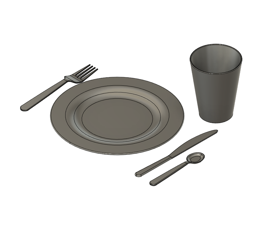 Dinnerware Set by Tyler Nielsen | Download free STL model | Printables.com